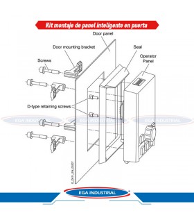 Kit montaje de panel IOP-2 en puerta 6SL3256-0AP00-0JA0 SIEMENS