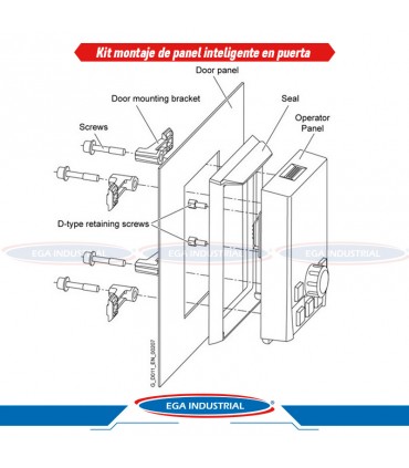 Kit montaje de panel IOP-2 en puerta 6SL3256-0AP00-0JA0 SIEMENS