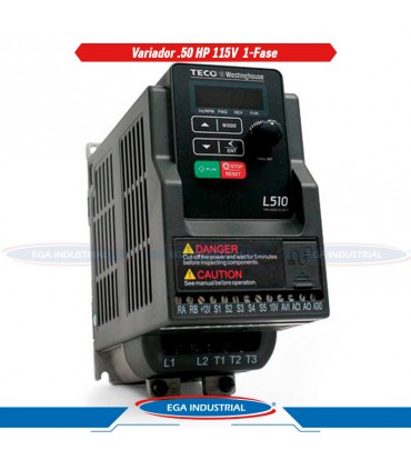 Variador .50 HP 115V L510-1P5-H1-U TECO