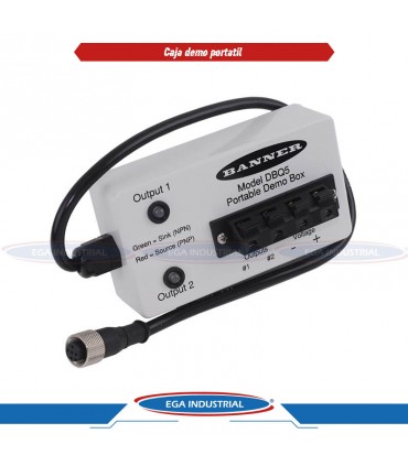 Caja demo portátil leds bi-color DBQ5 BANNER