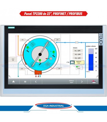Panel táctil 6AV2124-0XC02-0AX1 SIEMENS