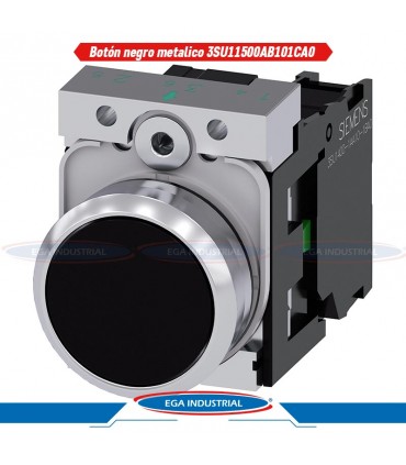 Botón negro 3SU1150-0AB10-1CA0 SIEMENS