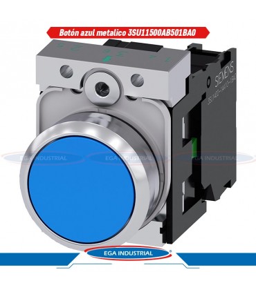 Botón azul 3SU1150-0AB50-1BA0 SIEMENS
