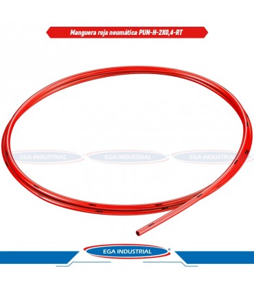 Manguera roja neumática PUN-H-2X0,4-RT, 133040 FESTO