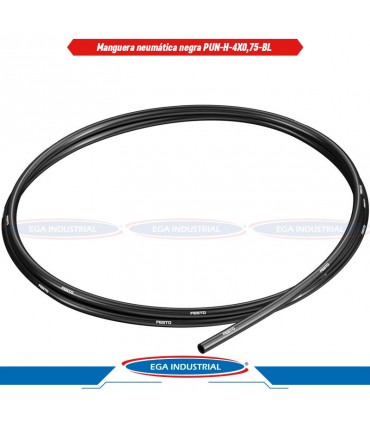 Manguera neumática negra PUN-H-4X0,75-BL, 197390 FESTO