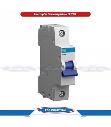 Mini Interruptor termomagnético MBWC20 WEG