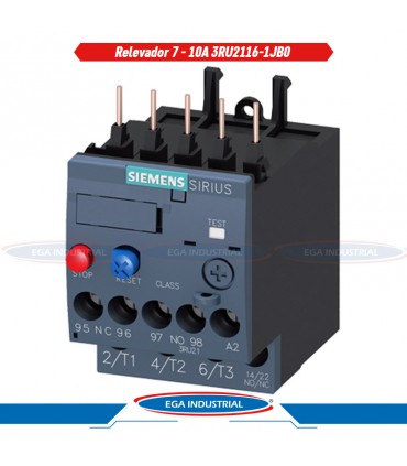 Relevador para protección 7-10A 3RU2116-1JB0 SIEMENS