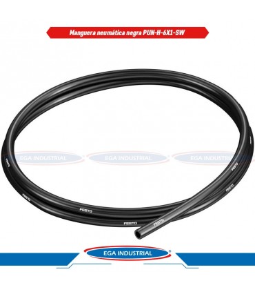 Manguera neumática negra PUN-H-6X1-SW, 197391 FESTO