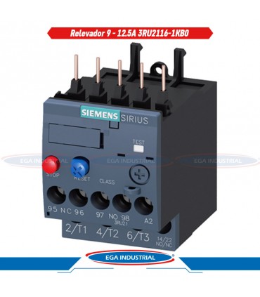 Relevador para protección 9-12.5A 3RU2116-1KB0 SIEMENS