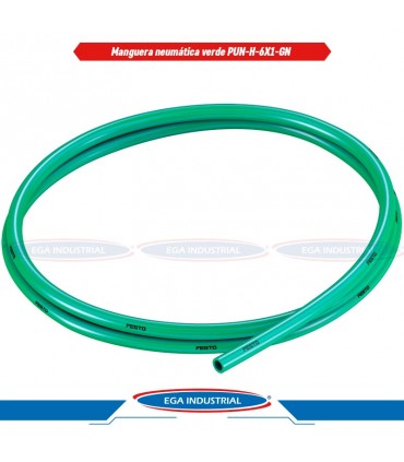 Manguera neumática verde PUN-H-6X1-GN, 558293 FESTO
