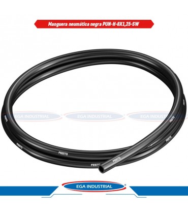 Manguera neumática negra PUN-H-8X1,25-SW / 197392 FESTO