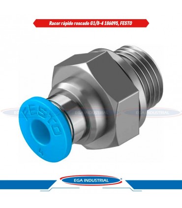Racor rápido roscado QS-G1/8-4 186095, FESTO