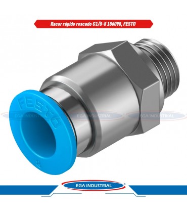 Racor rápido roscado QS-G1/8-8 186098, FESTO