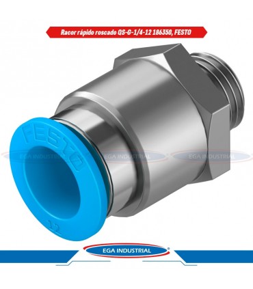 Racor rápido roscado QS-G-1/4-12 186350, FESTO