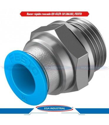 Racor rápido roscado QS-G3/8-10 186102, FESTO