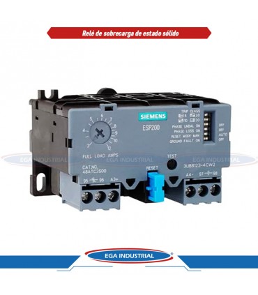 Relevador electrónico de sobrecarga 3UB81234DW2 SIEMENS