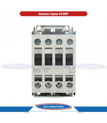 Contactor 3P, 9A, 220VCA CWM9-10-30D23 WEG