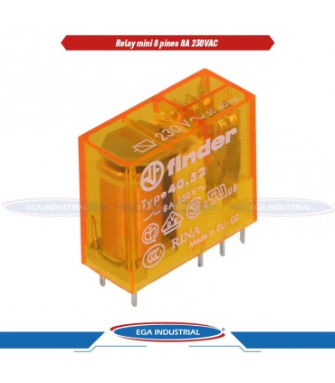 Mini relé para circuito impreso y enchufable 405282300000 FINDER