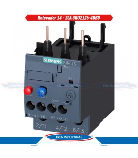 Relevador para protección 14-20A 3RU2126-4BB0 SIEMENS