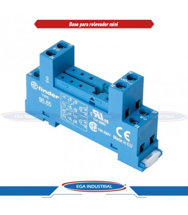 Zócalo con bornes de jaula 9565SMA FINDER
