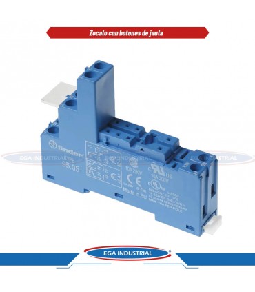 Zócalo con bornes de jaula 9505SPA FINDER