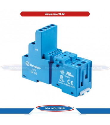 Zócalo tipo 94.04 con bornes de jaula  9404SPA FINDER