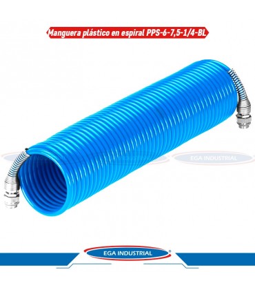 Manguera plástico en espiral PPS-6-7,5-1/4-BL FESTO 19796