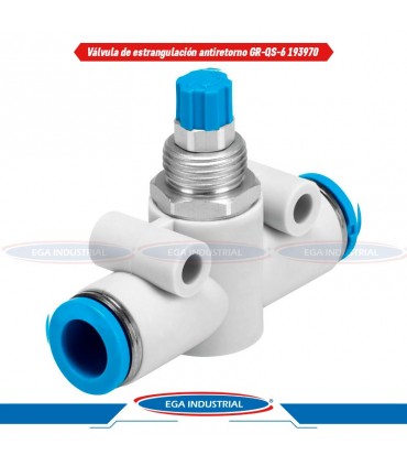 Válvula de estrangulación antiretorno GR-QS-8 193970 FESTO