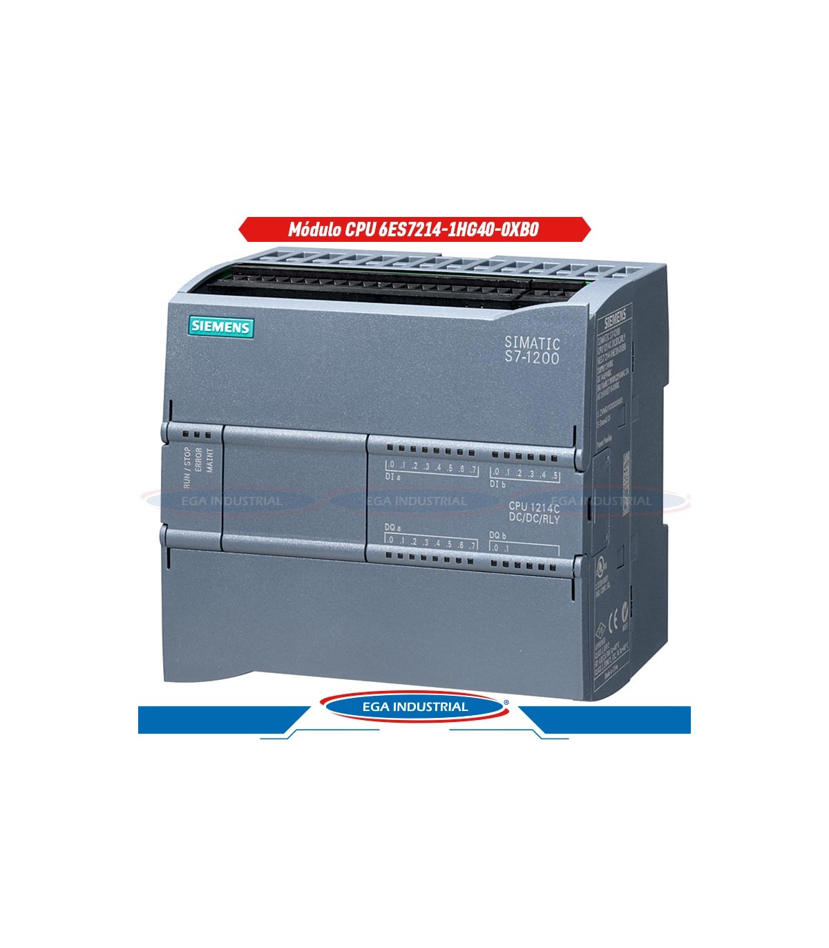thumbnail image 2 of Siemens Simatic S7-1200 CPU 1214C – 6ES7214-1HG40-0XB0 – DI14x24VDC DO10xREL AI2 2 of 5
