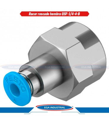 Racor roscado hembra QSF-1/4-4-B 190650 FESTO