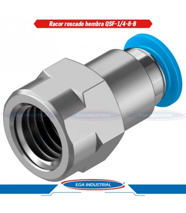 Racor roscado hembra QSF-1/4-8-B 153026 FESTO