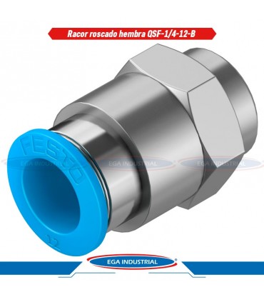 Racor roscado hembra QSF-1/4-12-B 190651 FESTO
