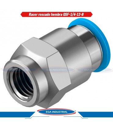 Racor roscado hembra QSF-1/4-12-B 190651 FESTO