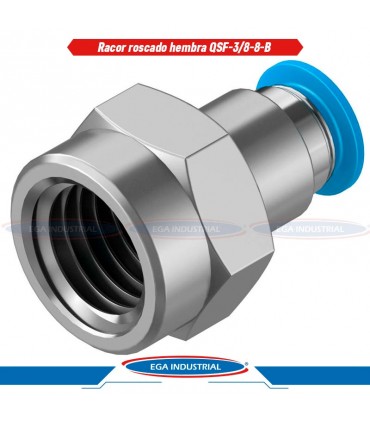 Racor roscado hembra QSF-3/8-8-B 153027 FESTO