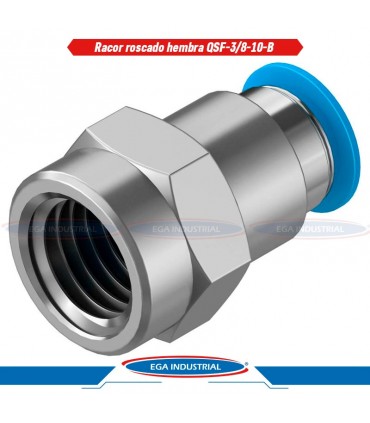 Racor roscado hembra QSF-3/8-10-B 153029 FESTO