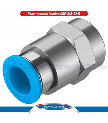 Racor roscado hembra QSF-3/8-12-B 153030 FESTO