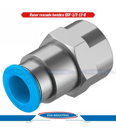 Racor roscado hembra QSF-1/2-12-B 190653 FESTO