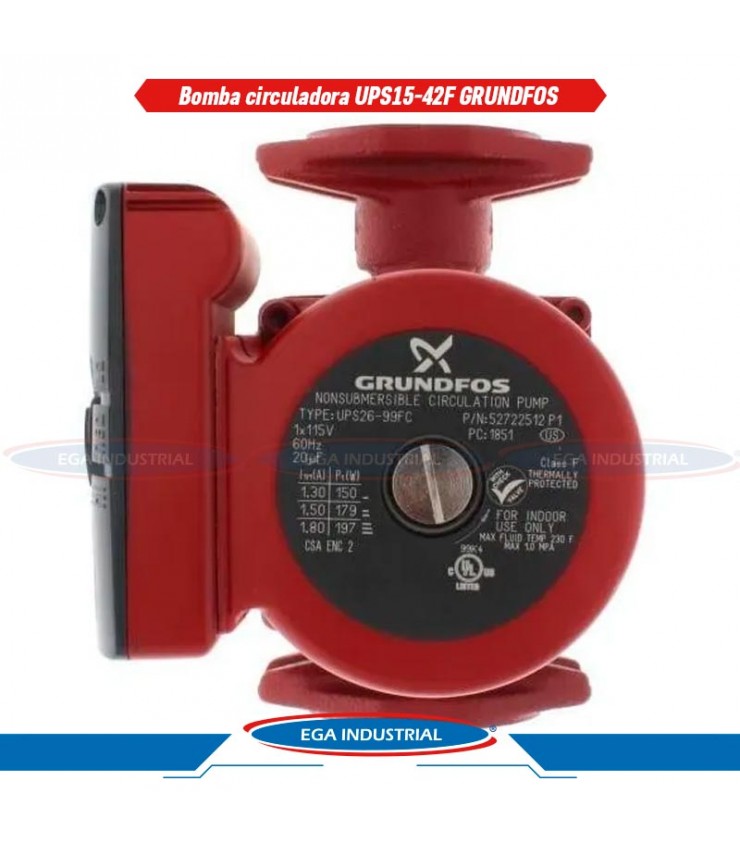 Bomba circuladora UPS1542F GRUNDFOS