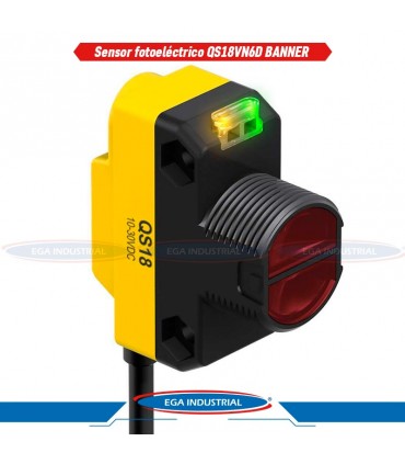 Sensor fotoeléctrico QS18VN6D BANNER