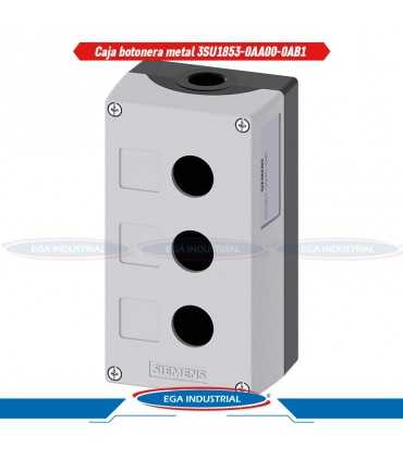 Caja botonera metal 3SU1853-0AA00-0AB1 SIEMENS