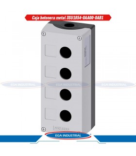 Caja botonera metal 3SU1854-0AA00-0AB1 SIEMENS