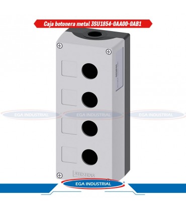 Caja botonera metal 3SU1854-0AA00-0AB1 SIEMENS