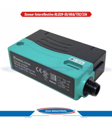 Sensor fotoreflectivo RLG28-55/40A/73C/136 PEPPERL+FUCHS