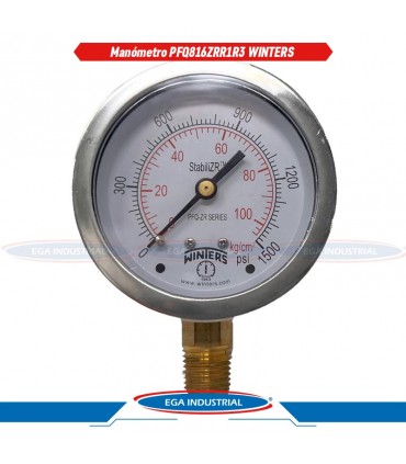 Manómetro PFQ816ZRR1R3 WINTERS