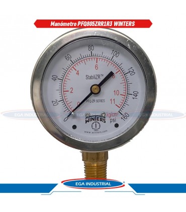 Manómetro PFQ805ZRR1R3 WINTERS
