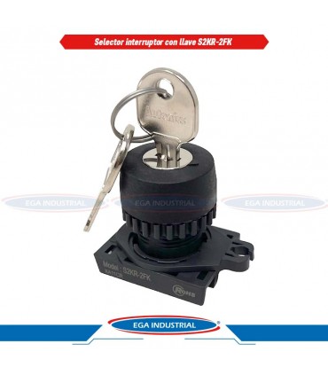Selector interruptor con llave S2KR-2FK AUTONICS
