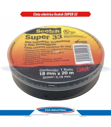 Cinta eléctrica Scotch SUPER 33