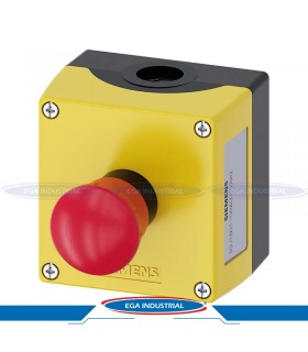 Botón paro de emergencia con caja 3SU18010NA002AA2 SIEMENS