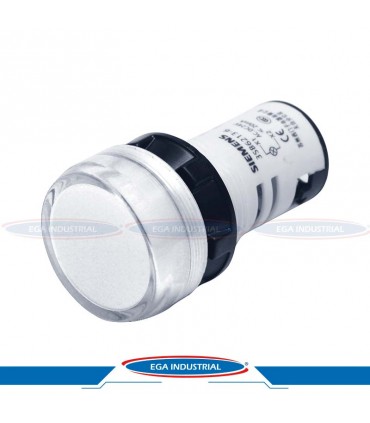 Lámpara de señalización blanca 3SB6213-6AA60-1AA0 SIEMENS