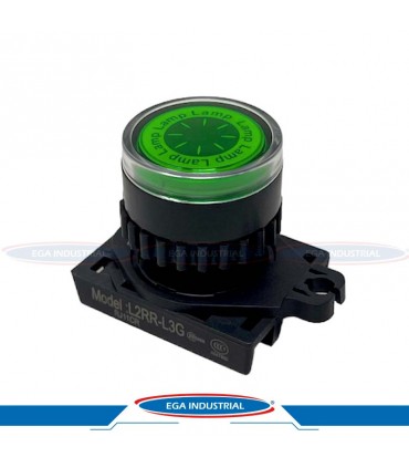 Cabeza lámpara de señalización verde L2RR-L3G AUTONICS